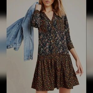 Anthropologie Maeve Marlie Button Up Tunic Dress